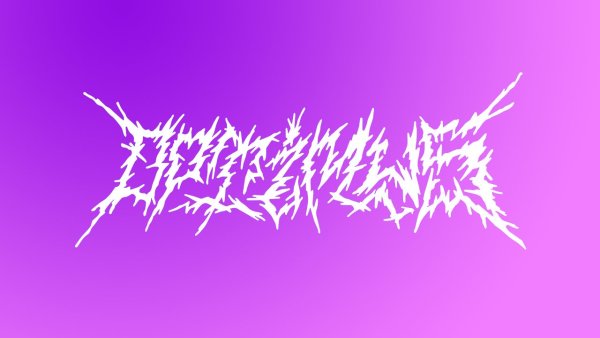 Надписи в стиле молний