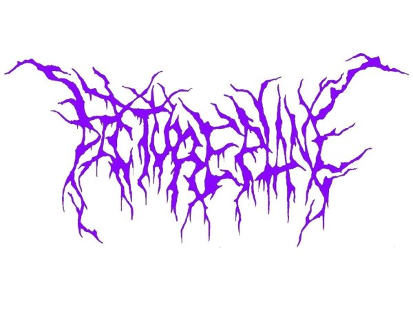 Drain стиль надписи