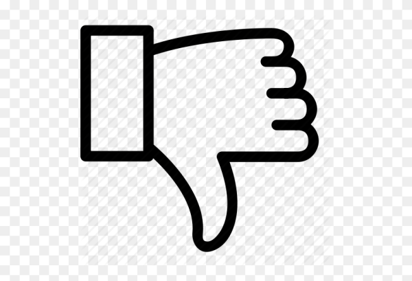 Пиктограмма палец вниз