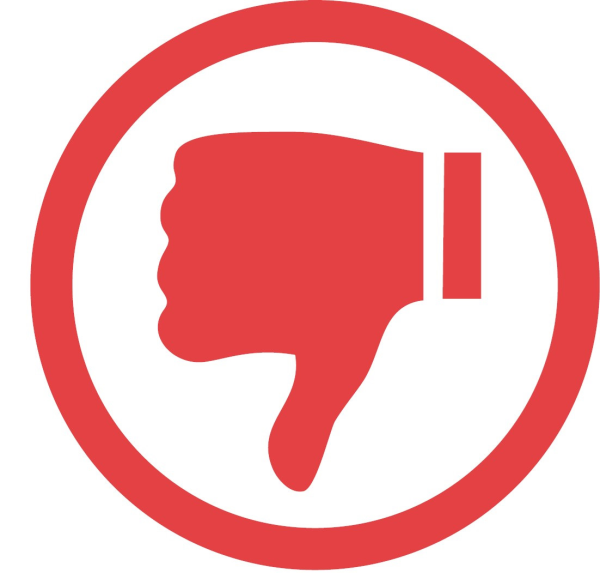 Большой палец вниз