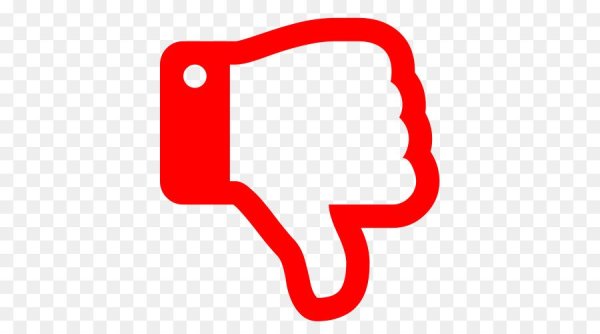 Значок палец вниз