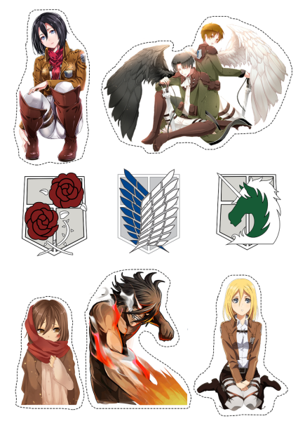 Стикеры Attack on Titan