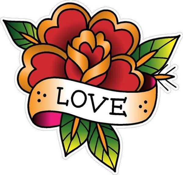 Тату Стикеры Олд скул