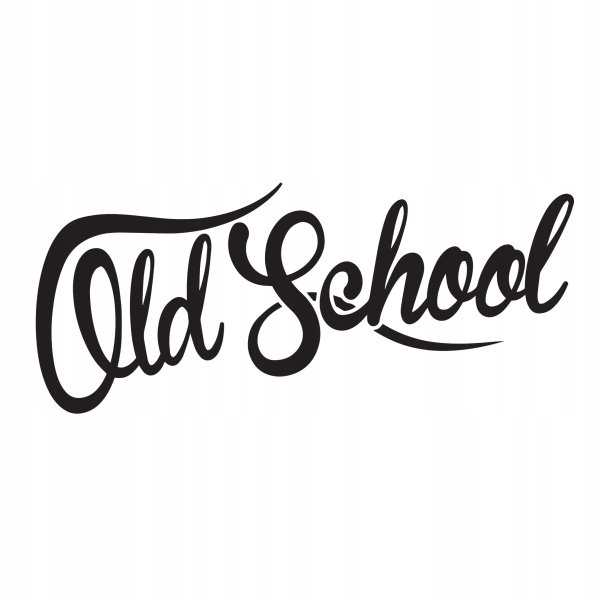Наклейка old School на стекло