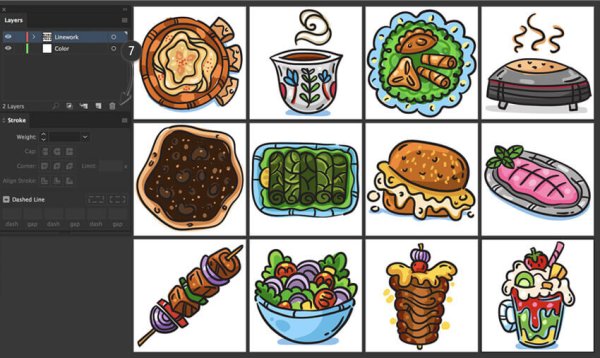 Осенние наклейки