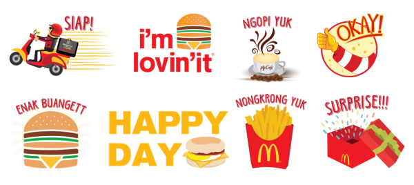 Стикеры Макдоналдс