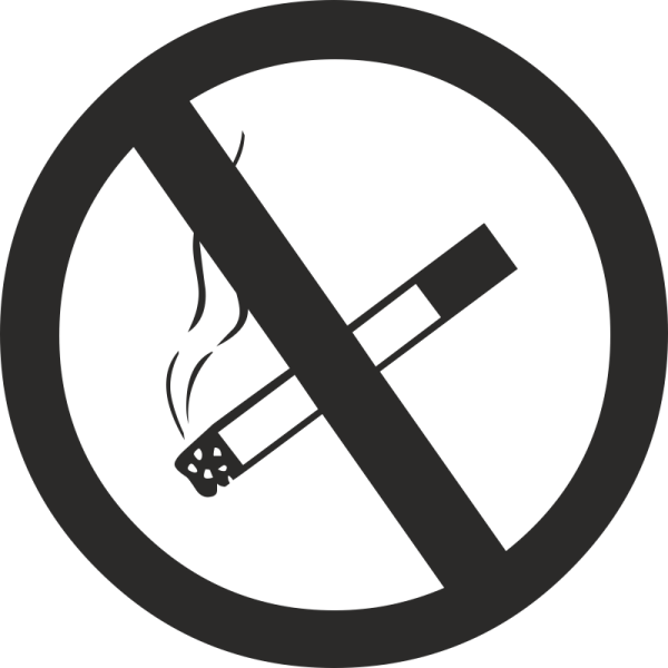 Табличка электронная сигарета запрещено