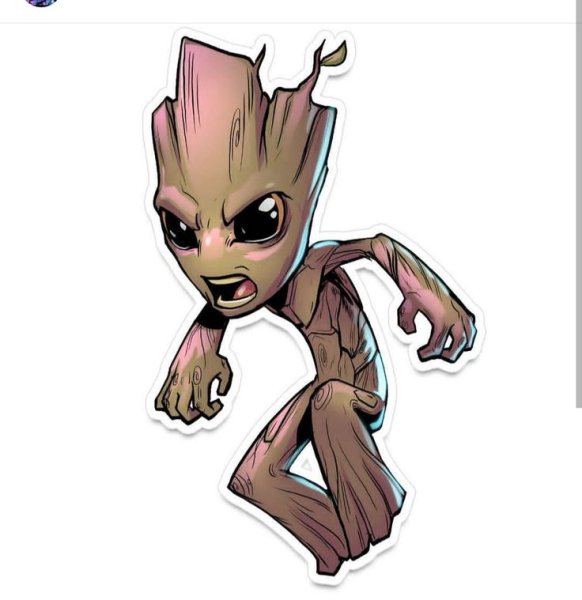 Стикеры ракета и Грут