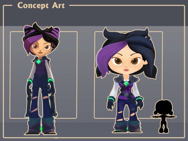 Кира и арт из героев Энвелла