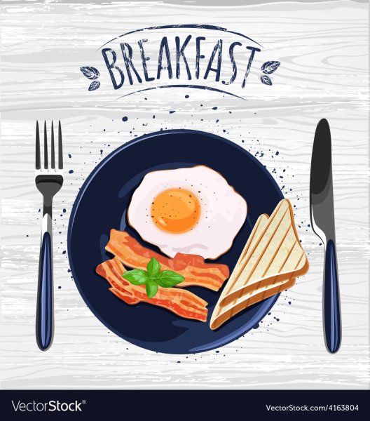 Наклейки завтрак