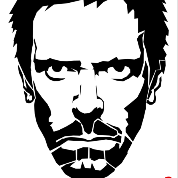 Черно белый человек