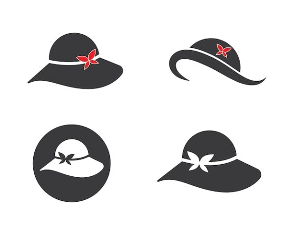 Логотипы женской шляпки
