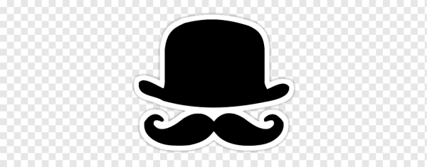 Усы с надписью