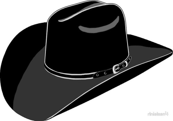 Шляпа ковбой стикер