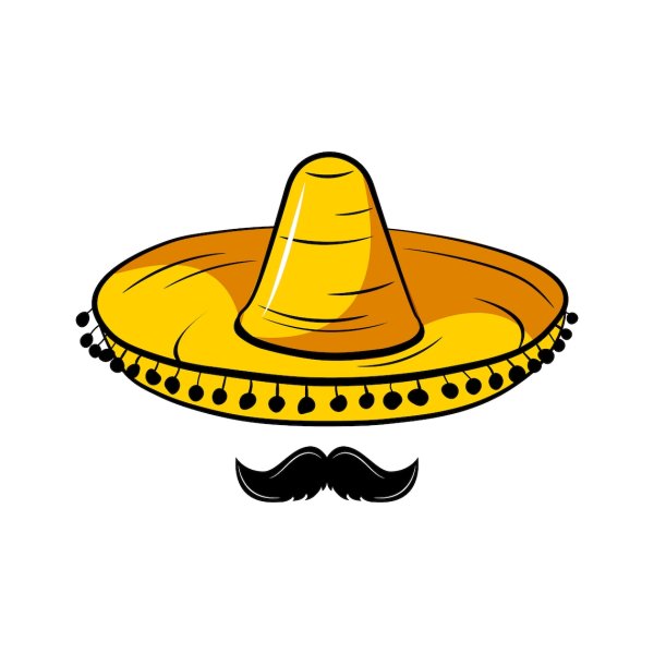Мексиканская шляпа без фона