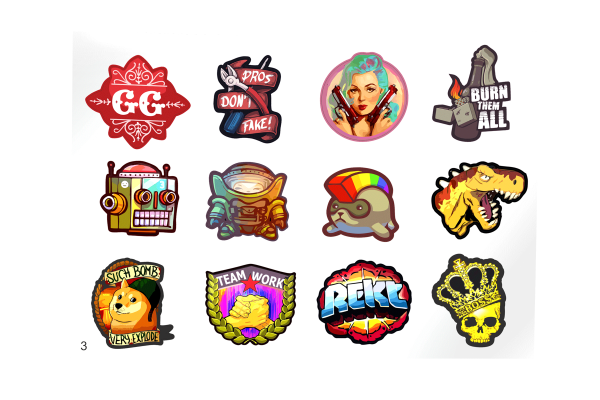 Наклейки из игр