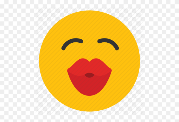 Смайлики эмодзи поцелуй