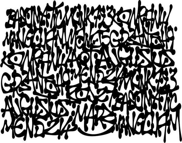 Граффити тег на белом фоне