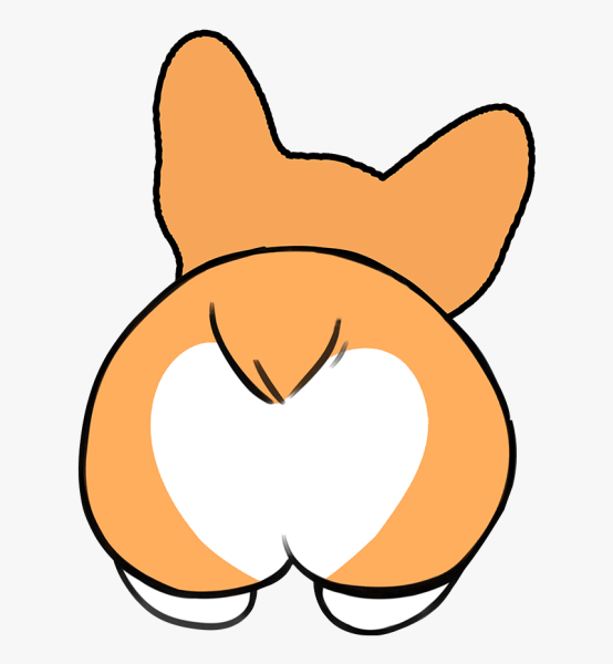 Нарисованная попа