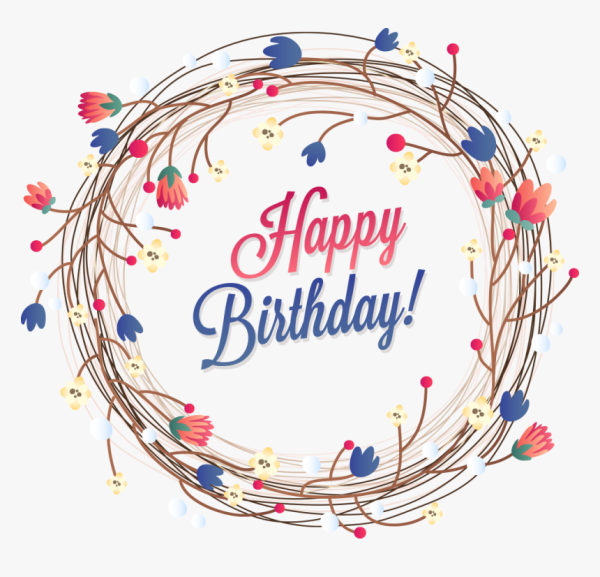 Наклейка на день рождения вектор