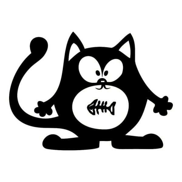 Новогодние котики наклейки