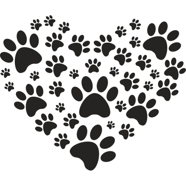 Силуэт кошки и собаки