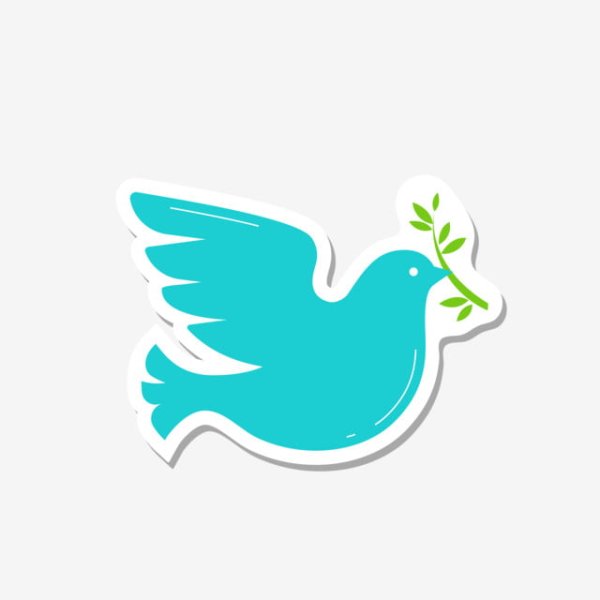 Наклейка голубь