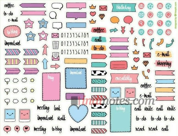 Вырезки для ежедневника