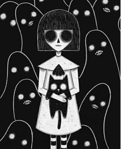 Фрэн БОУ черно белое