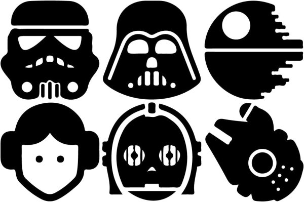 Star Wars герои вектор