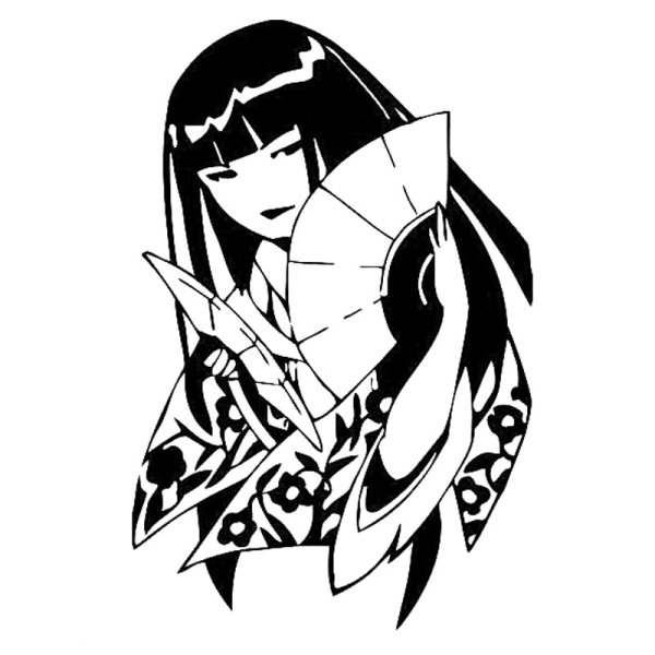 Аниме тату чб