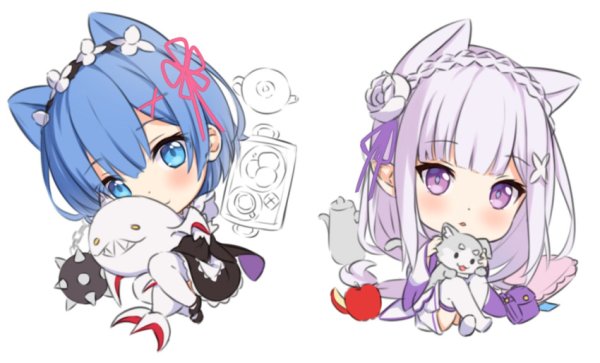 Чиби Эмилия резеро