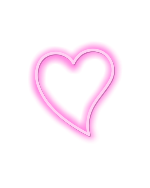 Розовое сердце