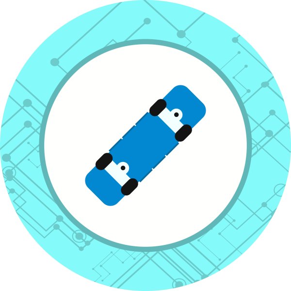 Стикеры скейт бесконечность