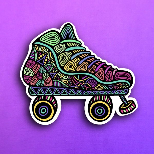 Стикеры скейт бесконечность