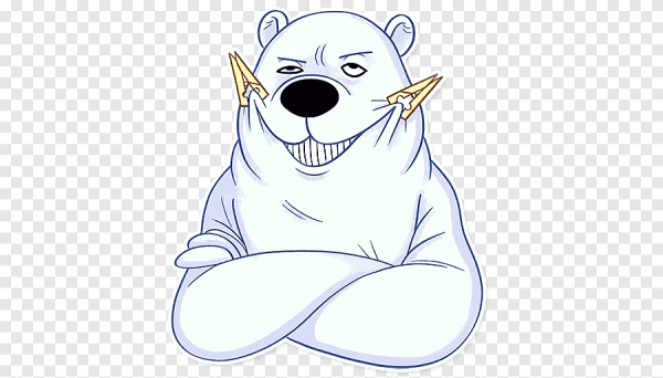 Стикеры белый медведь