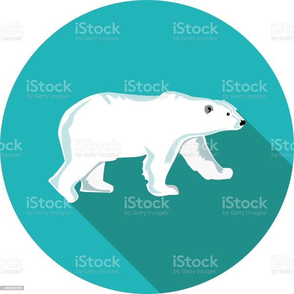 Белый медведь иконка