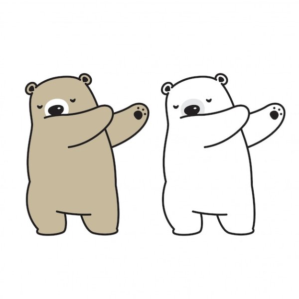 Смешной медведь вектор