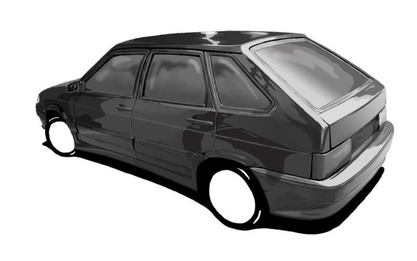 Лада ВАЗ 2114 черная хэтчбек