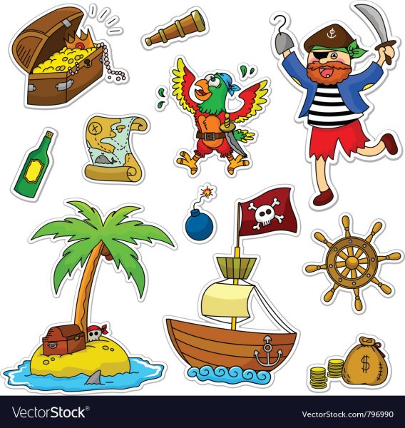 Остров сокровищ мультфильм Стикеры