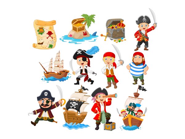 Остров сокровищ Стикеры телеграмм