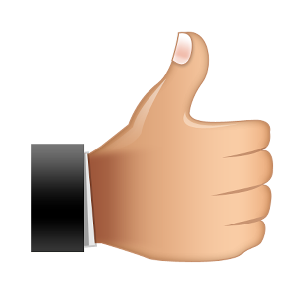 Пиктограмма большой палец вверх