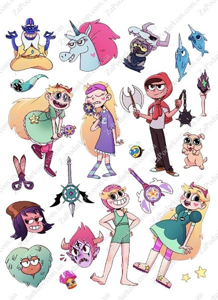 Стикеры Звездочка Баттерфляй