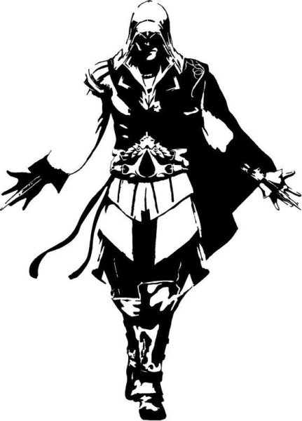 Ассасин силуэт