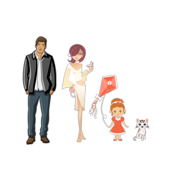 Семья рисунок набросок