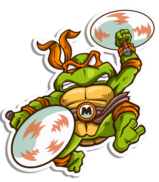 Наклейки Черепашки ниндзя