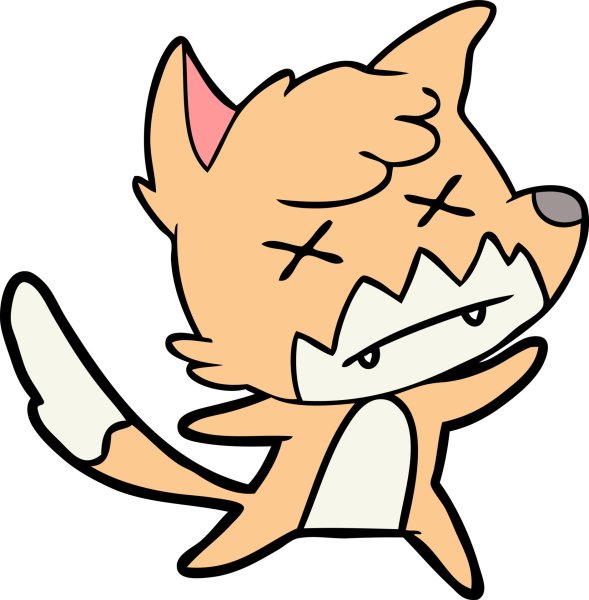 Лисенок вектор