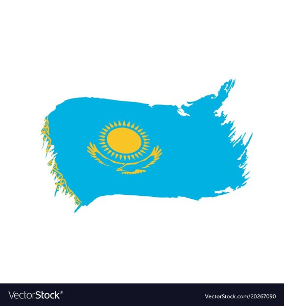 Флаг Казахстана без фона