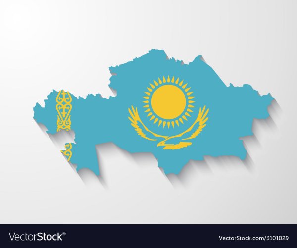 Казахстанский флаг вектор