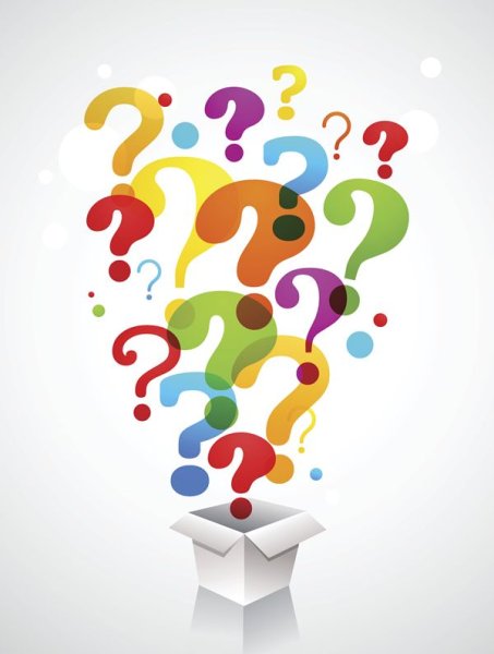 Знаки вопроса фон